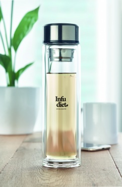 Logotrade promotional product picture of: Bottle with touch thermometer