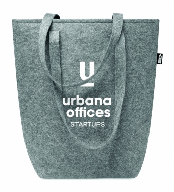 Logotrade promotional merchandise picture of: RPET felt shopping bag