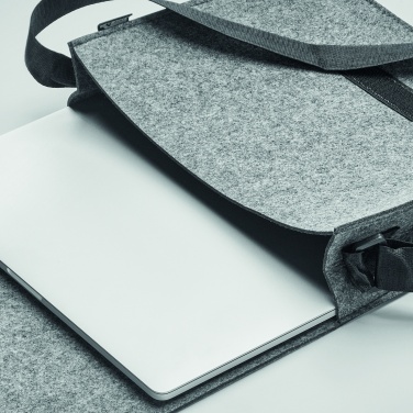 Logo trade corporate gifts picture of: RPET felt laptop bag