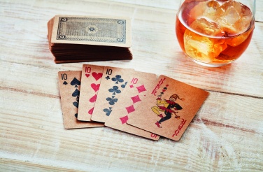 Logo trade promotional merchandise picture of: Recycled paper playing cards