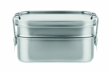 Logo trade business gifts image of: Stainless steel lunch box