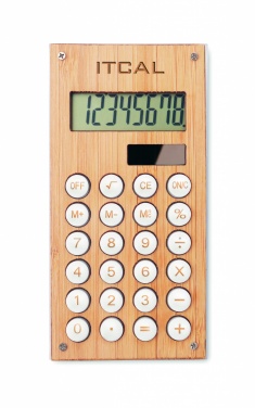 Logotrade advertising product picture of: 8 digit bamboo calculator
