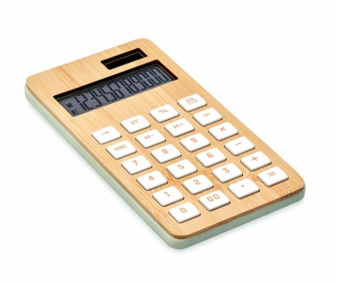 Logo trade advertising products picture of: 12 digit bamboo calculator