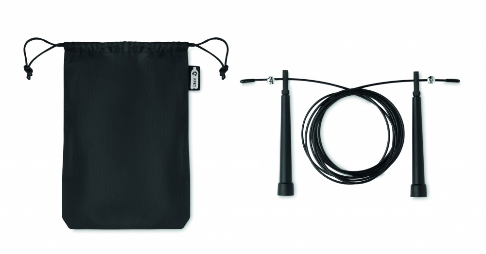 Logotrade promotional gift picture of: Speed jumping rope RPET pouch