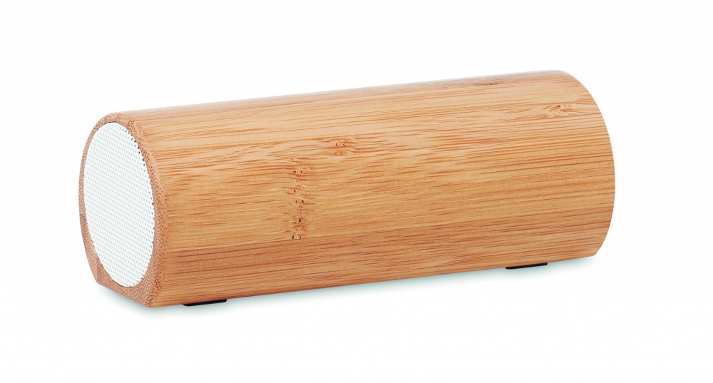 Logo trade promotional product photo of: Wireless bamboo speaker 2x5W