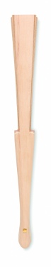 Logotrade business gift image of: Wood hand fan with cork fabric