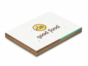 Logotrade promotional products photo of: Grass/seed paper memo pad