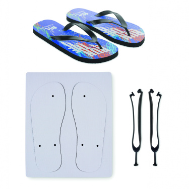 Logo trade promotional merchandise image of: Sublimation beach slippers