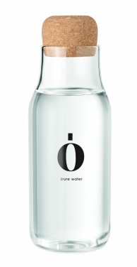Logo trade promotional gifts picture of: Glass bottle cork lid 600 ml