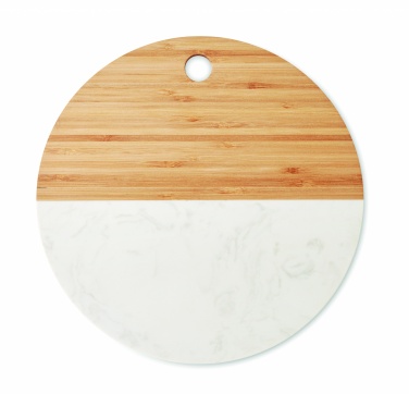 Logo trade promotional gift photo of: Marble/ bamboo serving board