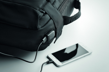 Logo trade promotional giveaways picture of: Laptop backpack in 300D RPET