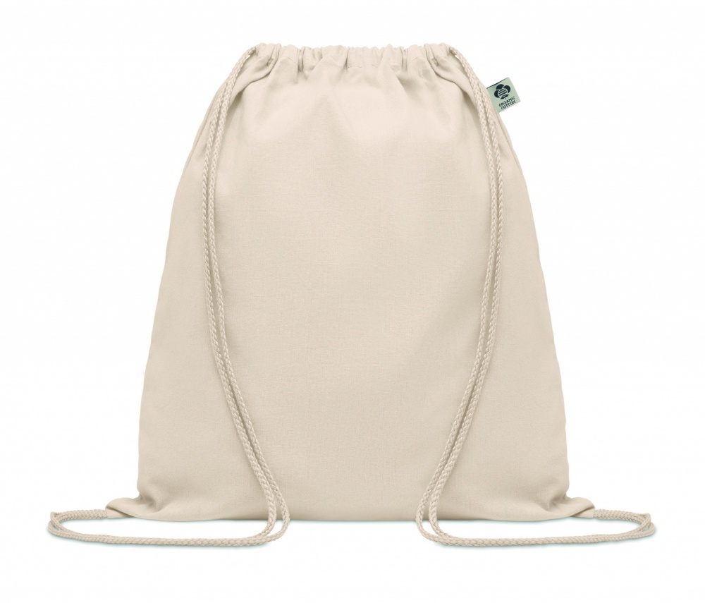 Logotrade promotional gift image of: Organic cotton drawstring bag