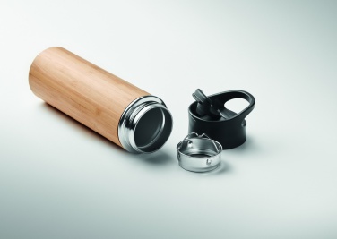 Logotrade promotional merchandise image of: Double wall bamboo flask 450ml