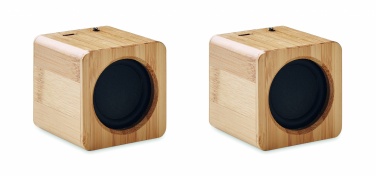 Logotrade promotional item picture of: Set of Bamboo wireless speaker