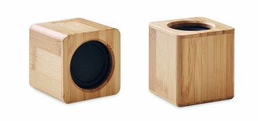 Logotrade promotional items photo of: Set of Bamboo wireless speaker
