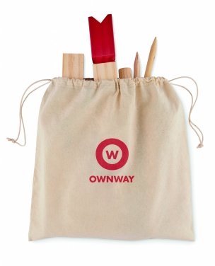 Logo trade promotional merchandise image of: Pinewood outdoor throwing game