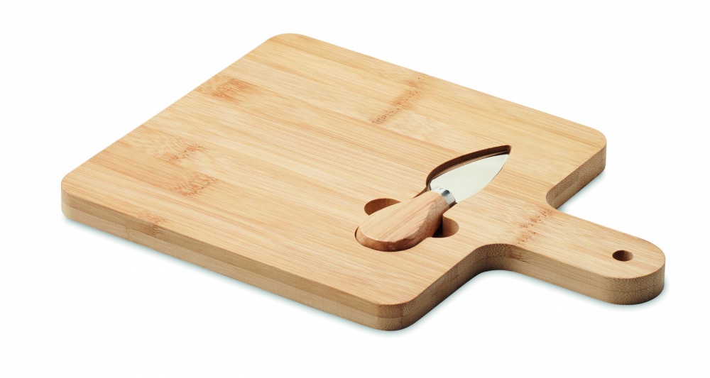 Logotrade promotional giveaways photo of: Cheese board set in bamboo Bremen