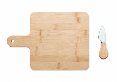 Logo trade promotional products image of: Cheese board set in bamboo Bremen