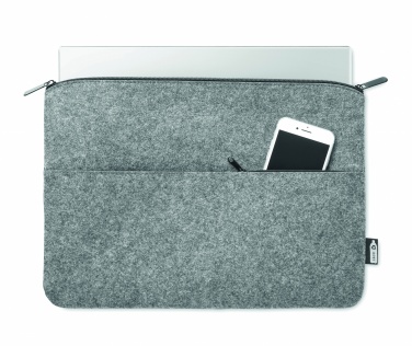 Logotrade corporate gifts photo of: RPET felt zipped laptop bag