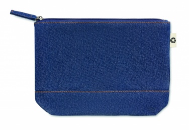 Logo trade promotional products image of: Recycled denim cosmetic pouch