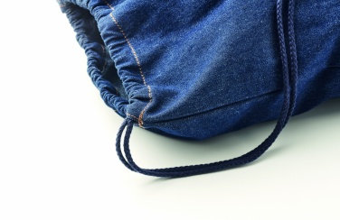 Logo trade advertising products picture of: Recycled denim drawstring bag