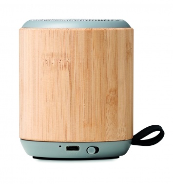 Logo trade promotional merchandise image of: 5.3 wireless bamboo speaker