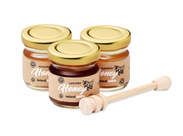 Logotrade promotional giveaway image of: Set of 3 wildflower honey