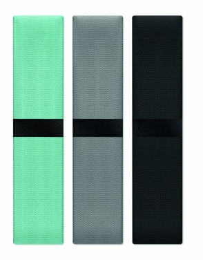 Logo trade promotional giveaway photo of: Set of 3 fitness bands in pouch
