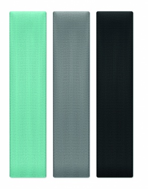 Logo trade advertising product photo of: Set of 3 fitness bands in pouch