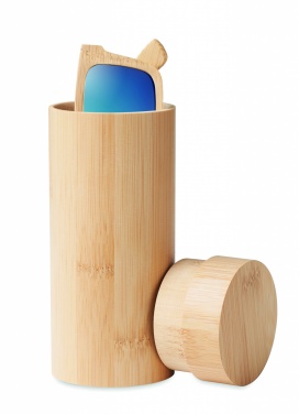 Logo trade promotional merchandise photo of: Sunglasses and case in bamboo KEILA