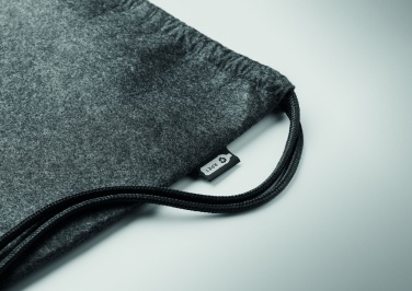 Logo trade promotional giveaway photo of: RPET felt drawstring bag