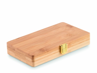 Logo trade promotional merchandise picture of: 21 pcs tool set in bamboo case