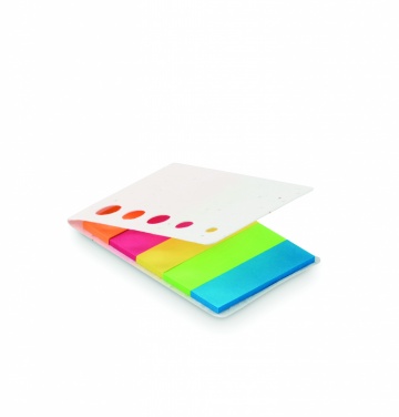 Logo trade advertising products image of: Seed paper page markers pad