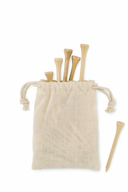 Logotrade promotional item image of: 20 bamboo golf tees set