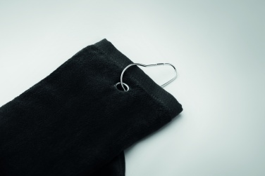Logo trade promotional giveaway photo of: Cotton golf towel with hanger