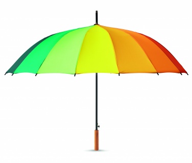 Logo trade advertising products image of: 27 inch rainbow umbrella
