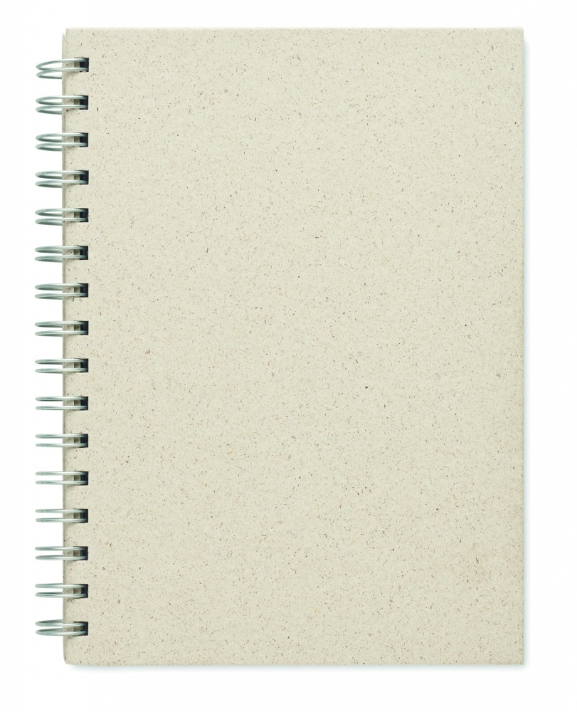 Logo trade promotional gifts picture of: A5 grass notebook 80 lined