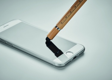 Logotrade advertising product image of: Spirit level pen in bamboo