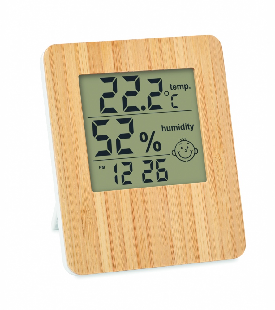 Logotrade promotional merchandise photo of: Bamboo weather station