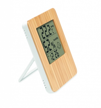 Logotrade promotional product image of: Bamboo weather station