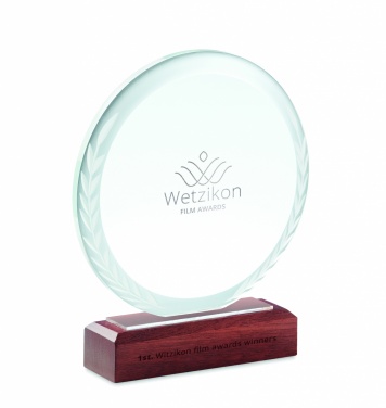 Logo trade promotional giveaways picture of: Round award plaque