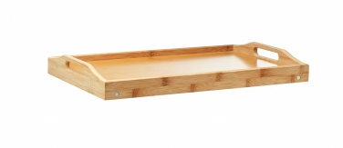 Logo trade advertising products image of: Foldable bamboo tray