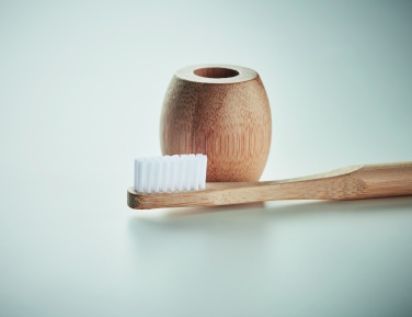 Logotrade promotional merchandise image of: Bamboo tooth brush with stand