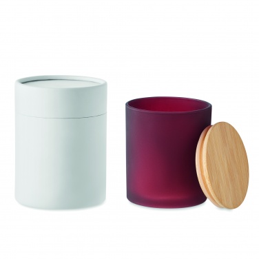 Logo trade promotional gifts image of: Plant based wax candle 280 gr