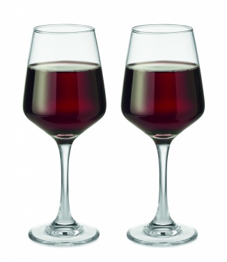 Logo trade corporate gifts image of: Set of 2 wine glasses