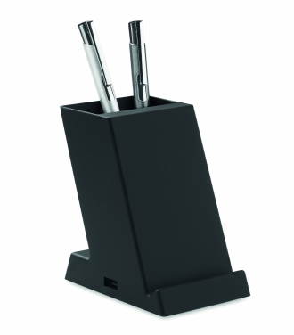 Logo trade promotional merchandise photo of: Wireless charger ABS 15W