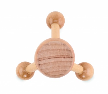 Logo trade promotional gift photo of: Hand held massager in wood