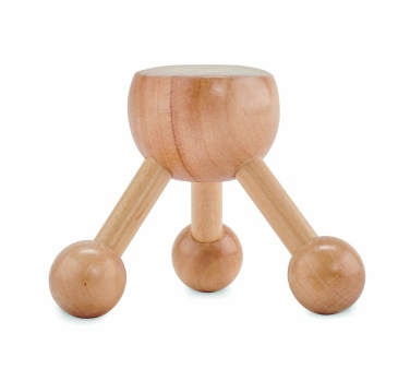 Logo trade corporate gifts picture of: Hand held massager in wood