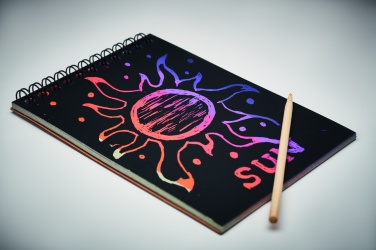 Logotrade promotional item picture of: Scratching paper notebook