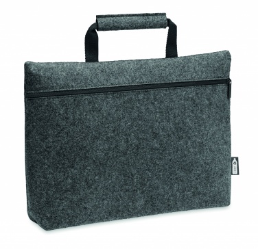 Logo trade promotional merchandise photo of: RPET felt zippered laptop bag